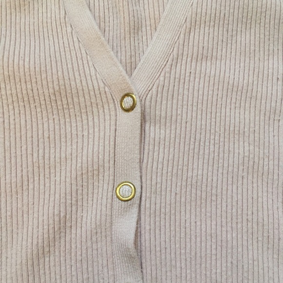Zara short sleeve cardigan gold buttons - Picture 3 of 4